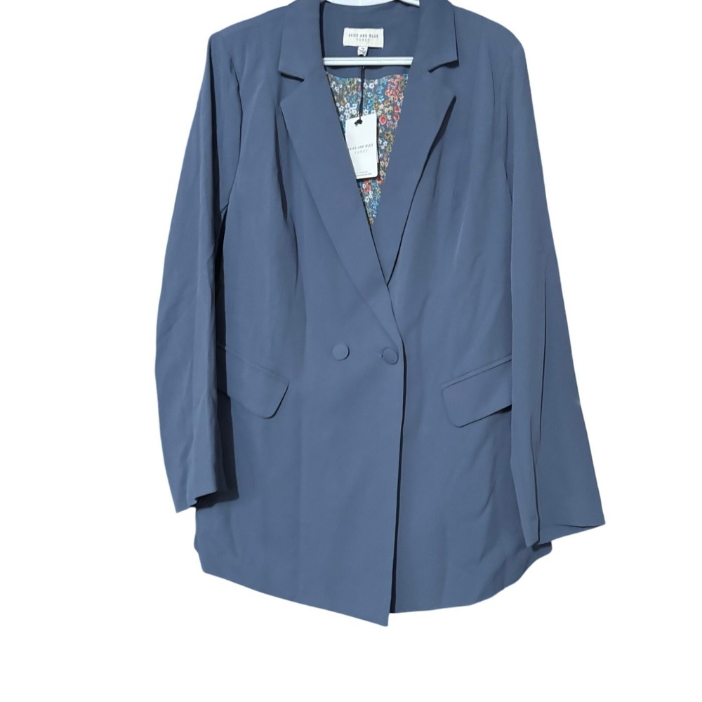 Skies Are Blue 1X Curvy Blazer Jacket Evelyn Everyday NEW Office Career Church